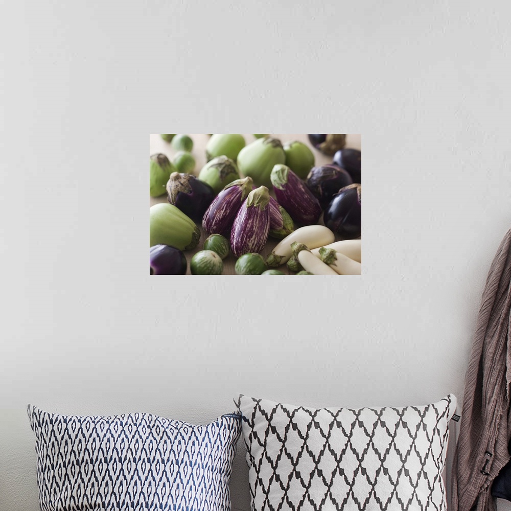 A bohemian room featuring Assorted Multicolored Eggplant