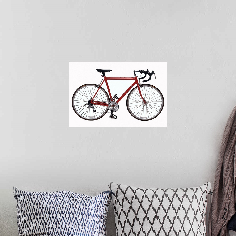 A bohemian room featuring Bicycle