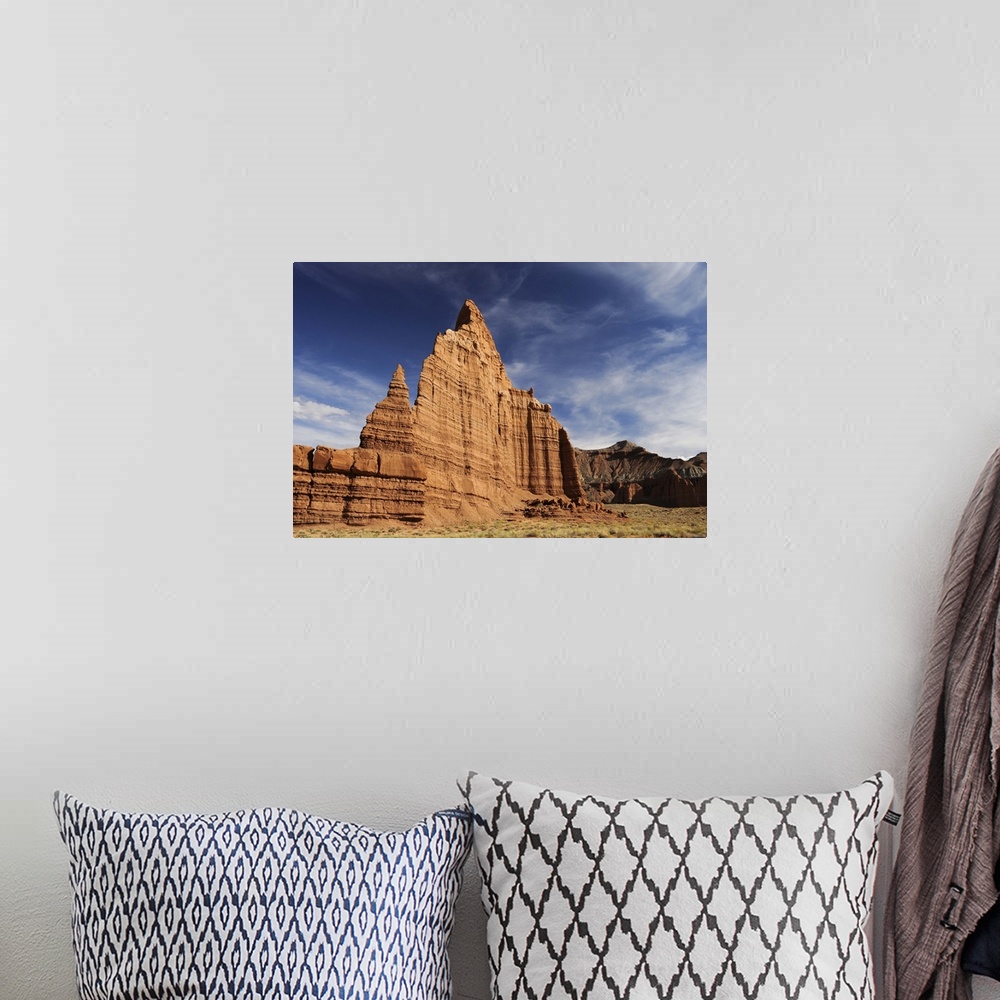A bohemian room featuring Cathedral Valley, Capitol Reef National Park.