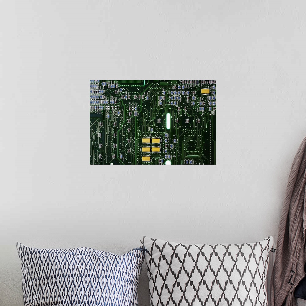 A bohemian room featuring Circuit board
