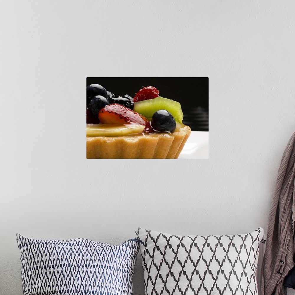 A bohemian room featuring Close-up of fruit tart