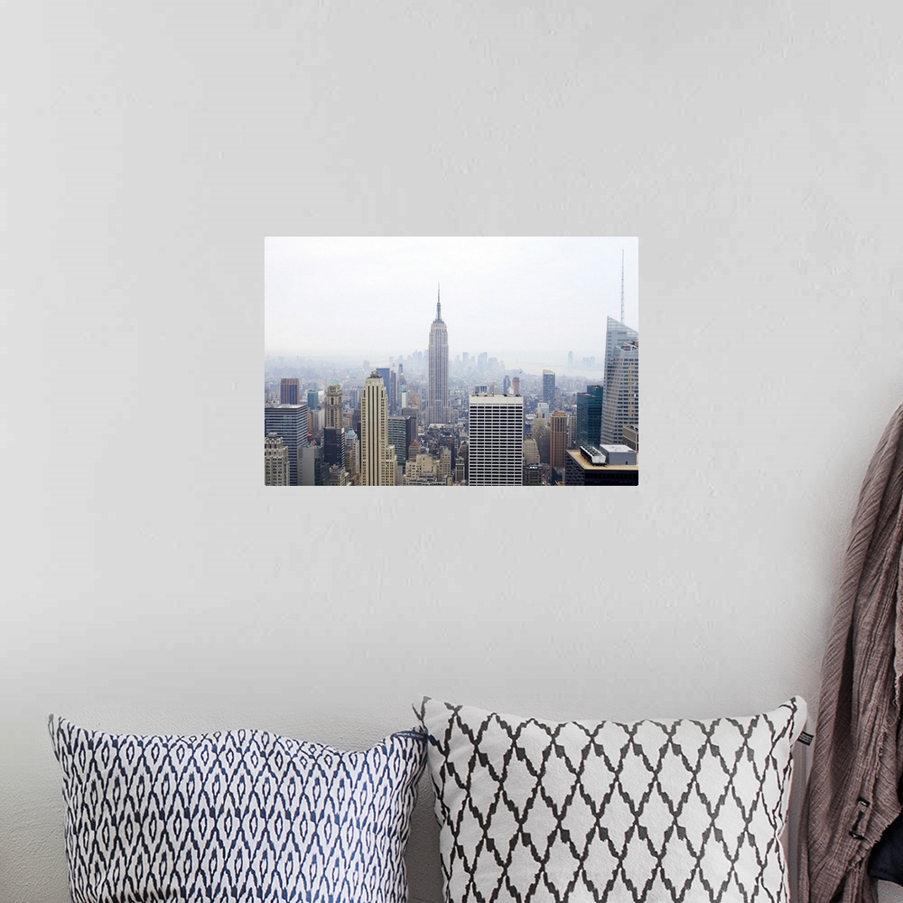 A bohemian room featuring Empire State building and Manhattan