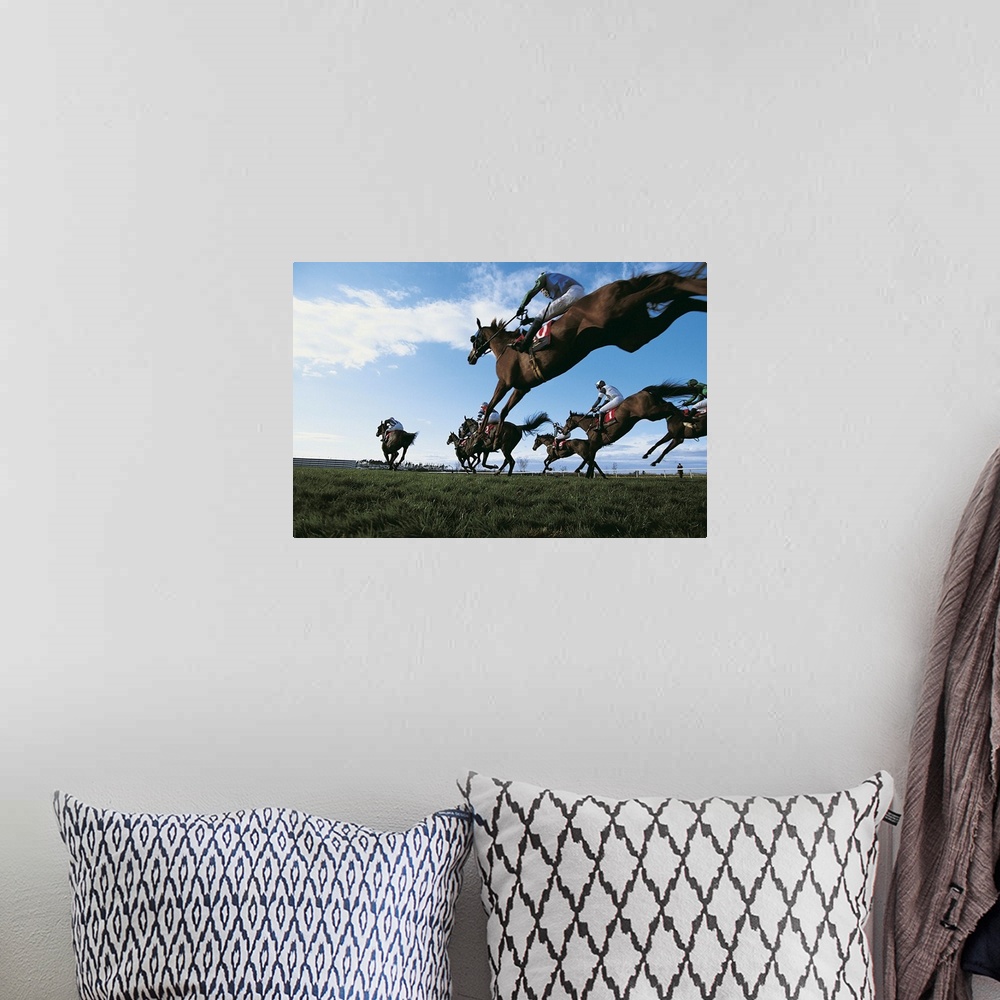 A bohemian room featuring Horse Race