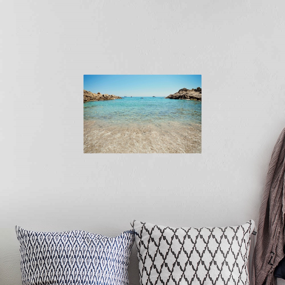 A bohemian room featuring Mediterranean beach, Ramatuelle, L'Escalet, Cte d'Azur, France.