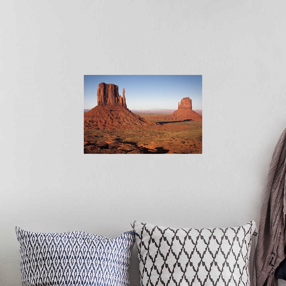 A bohemian room featuring Monument Valley at sunset, Utah, United States of America.