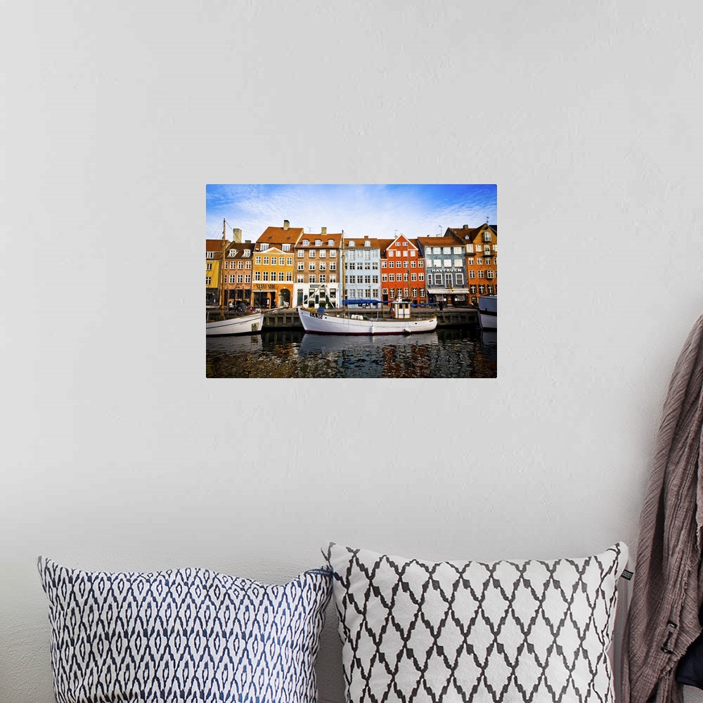 A bohemian room featuring This picture of the harbour of Nyhavn was taken last january in Copenhagen (kobenhavn, Denmark). ...