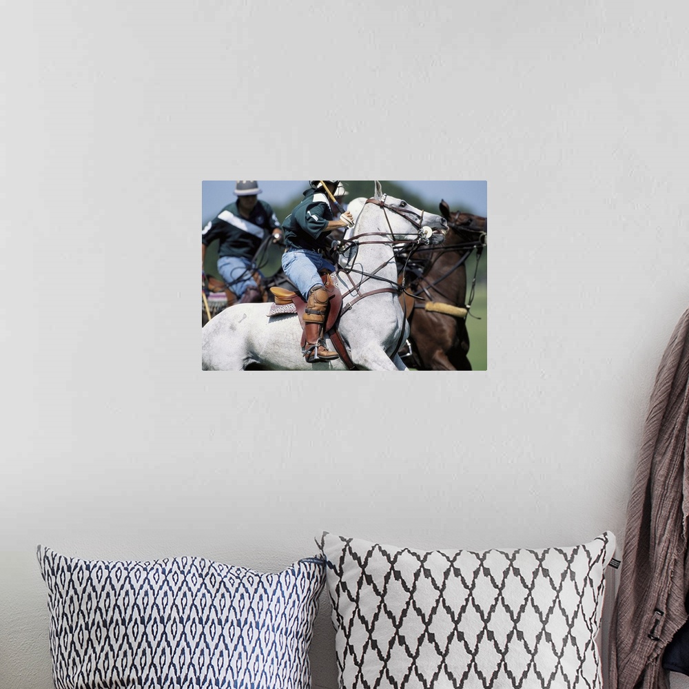 A bohemian room featuring Polo Players
