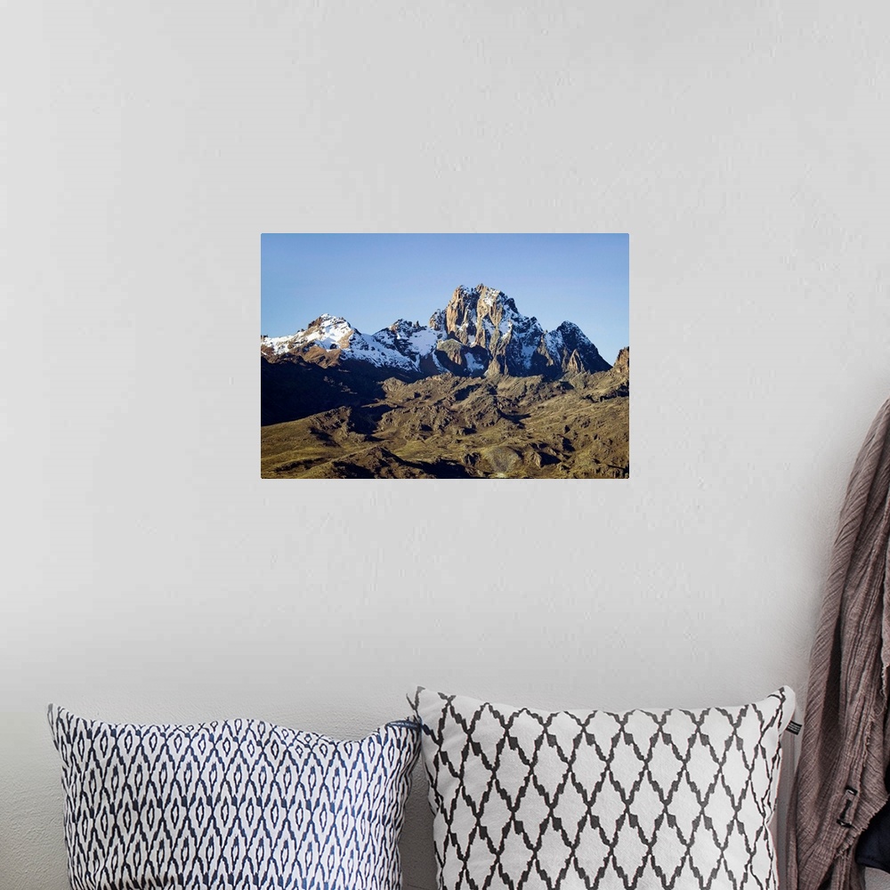 A bohemian room featuring Snow On Mount Kenya