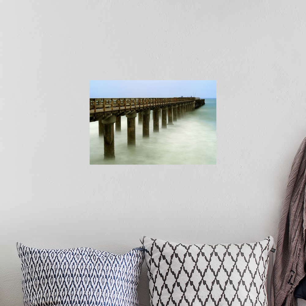A bohemian room featuring Picture of Swakopmund Pier, Namibia.
