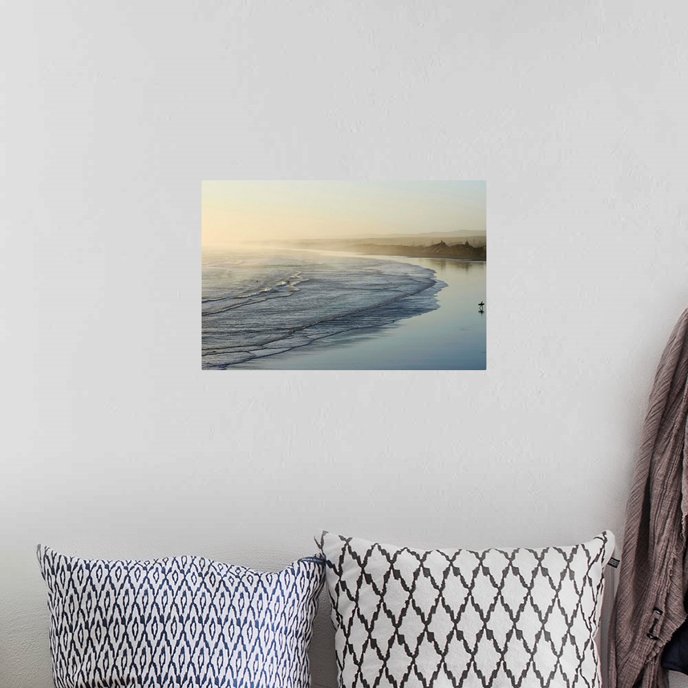 A bohemian room featuring Waves at Muriwai Beach, Auckland, New Zealand.