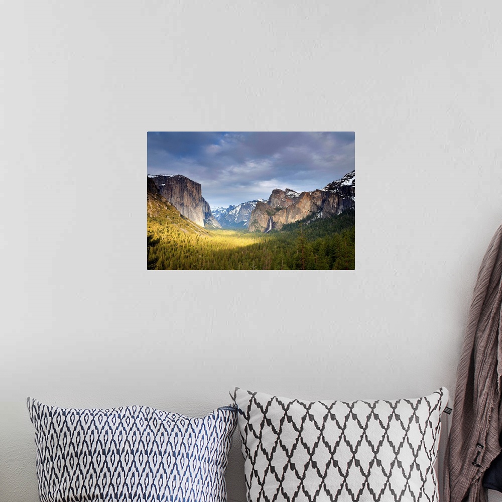 A bohemian room featuring Yosemite Valley, California.