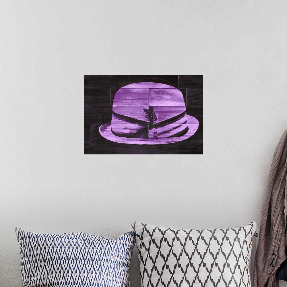A bohemian room featuring Pork Pie - Purple