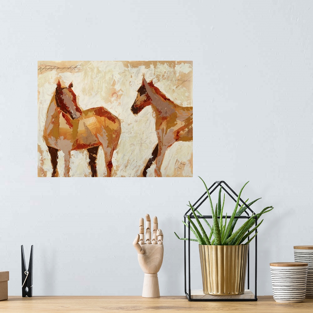 A bohemian room featuring Standing Horse 1