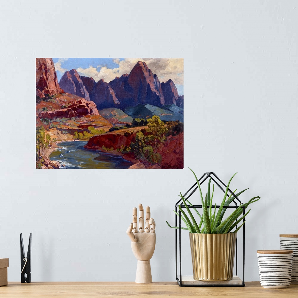 A bohemian room featuring Cathedral Peak