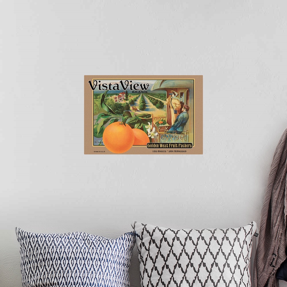 A bohemian room featuring Crate Label "Orange"