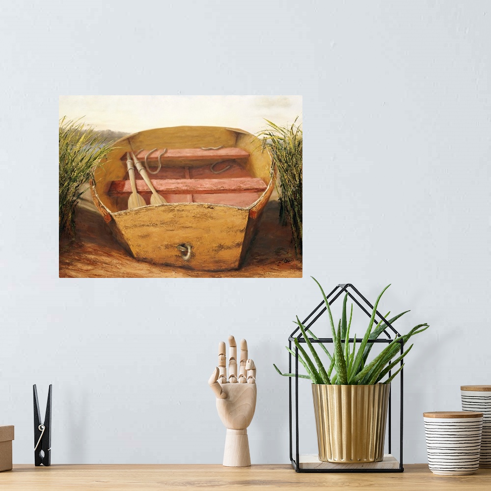 A bohemian room featuring Beached Dinghy