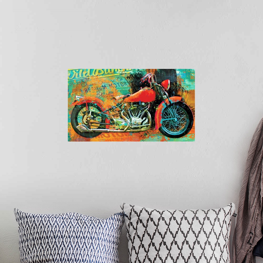 A bohemian room featuring Hardtail Tangerine