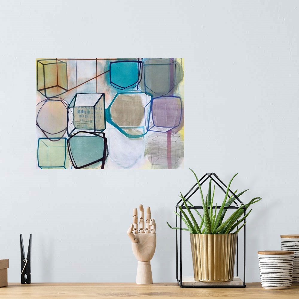 A bohemian room featuring Paper Abstract 3