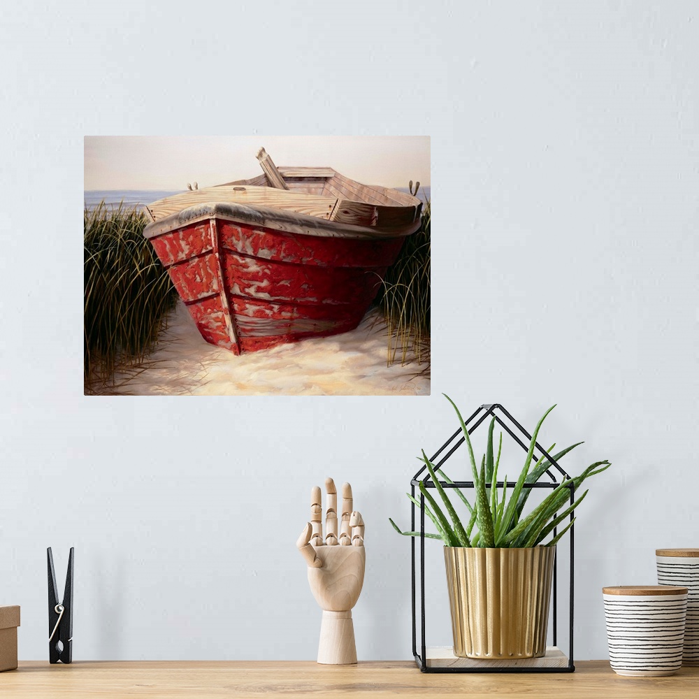 A bohemian room featuring Red Boat