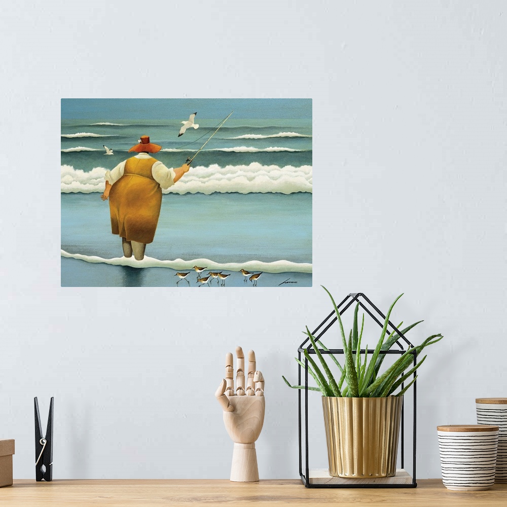 A bohemian room featuring Surfside Fishing