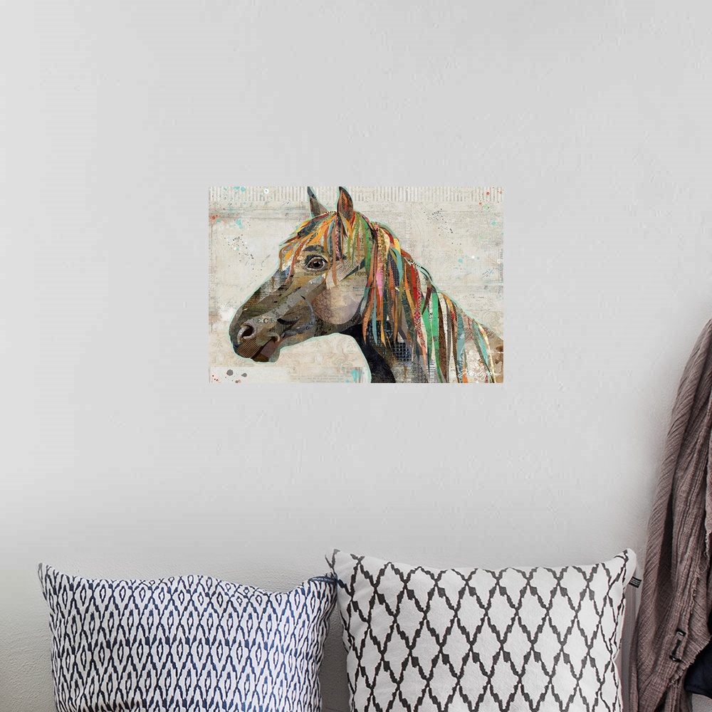 A bohemian room featuring Wild Horse
