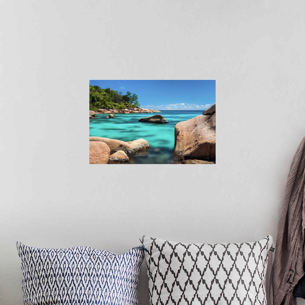 A bohemian room featuring Anse Lazio Beach, Praslin, Seychelles,