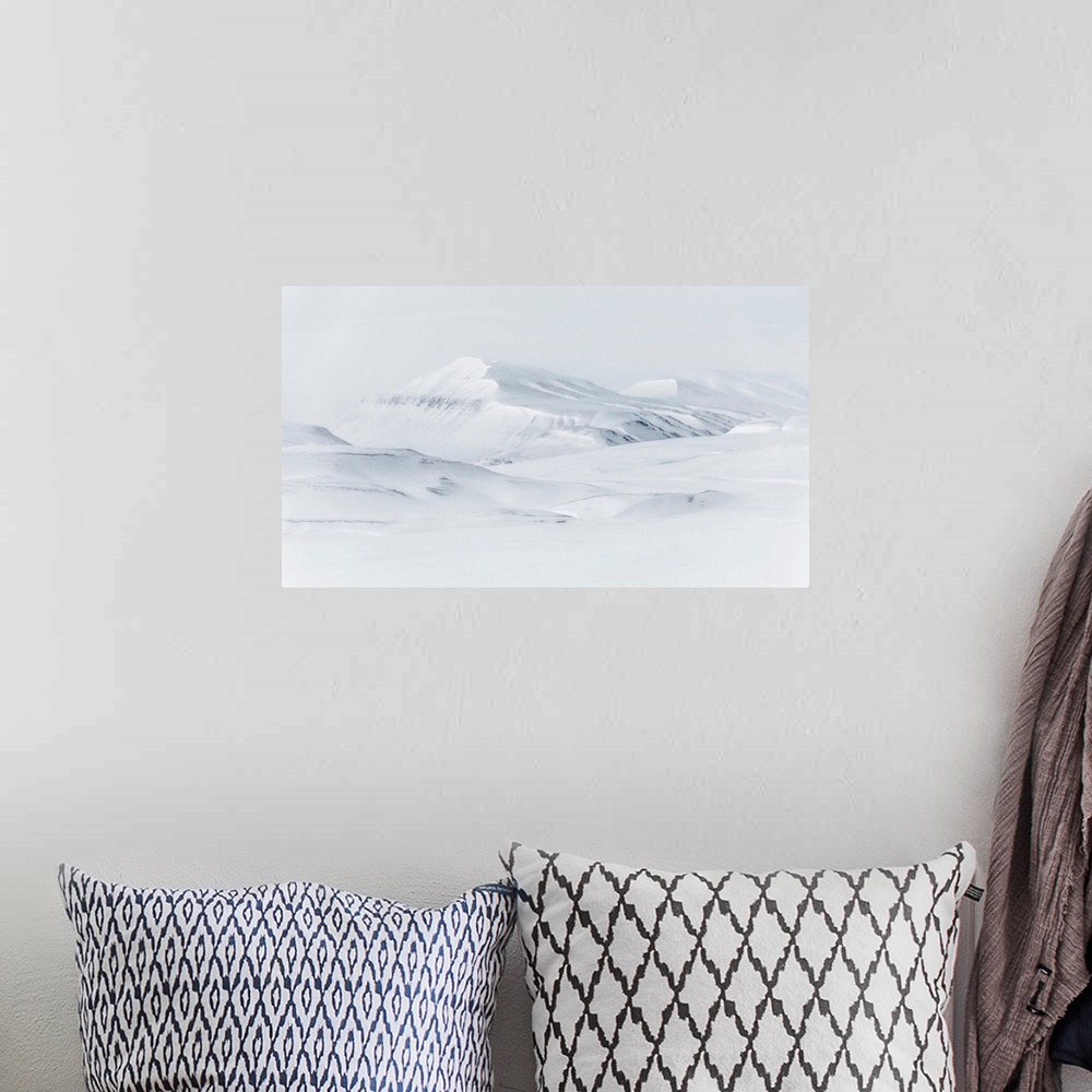A bohemian room featuring Arctic Slopes In Adventdalen, Spitsbergen, Svalbard