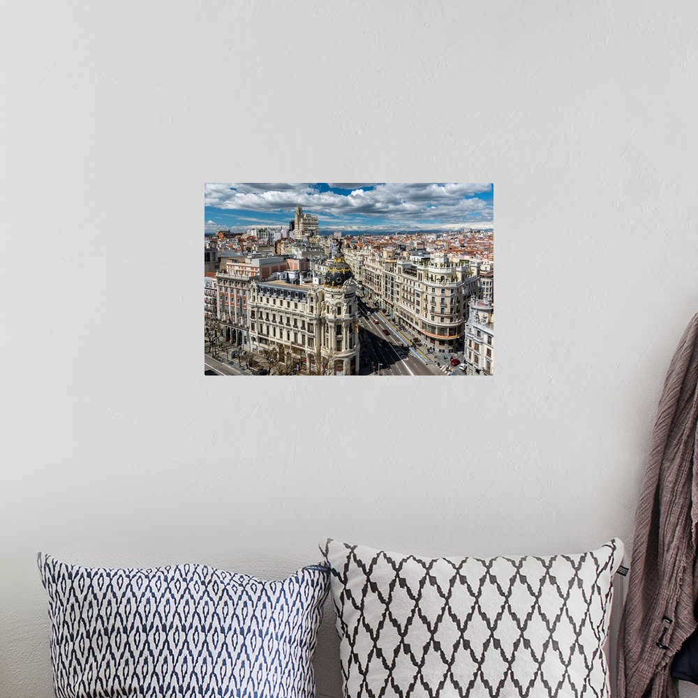 A bohemian room featuring City Skyline, Madrid, Community Of Madrid, Spain
