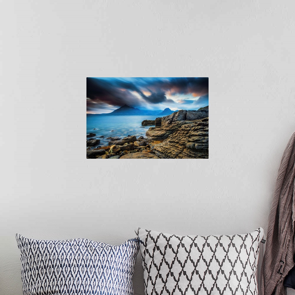 A bohemian room featuring Coastline At Elgol, Isle Of Skye, Scotland