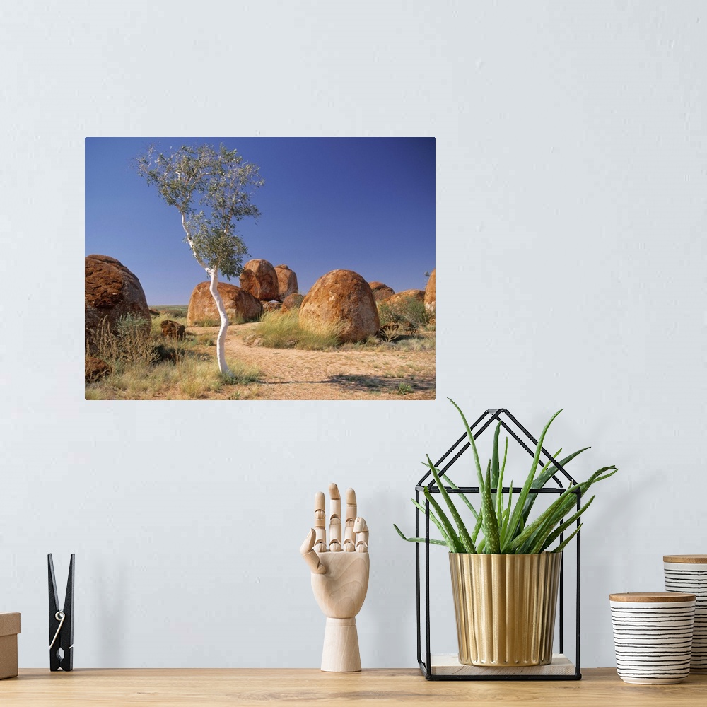 A bohemian room featuring Devil's Marbles, Northern Territory, Australia