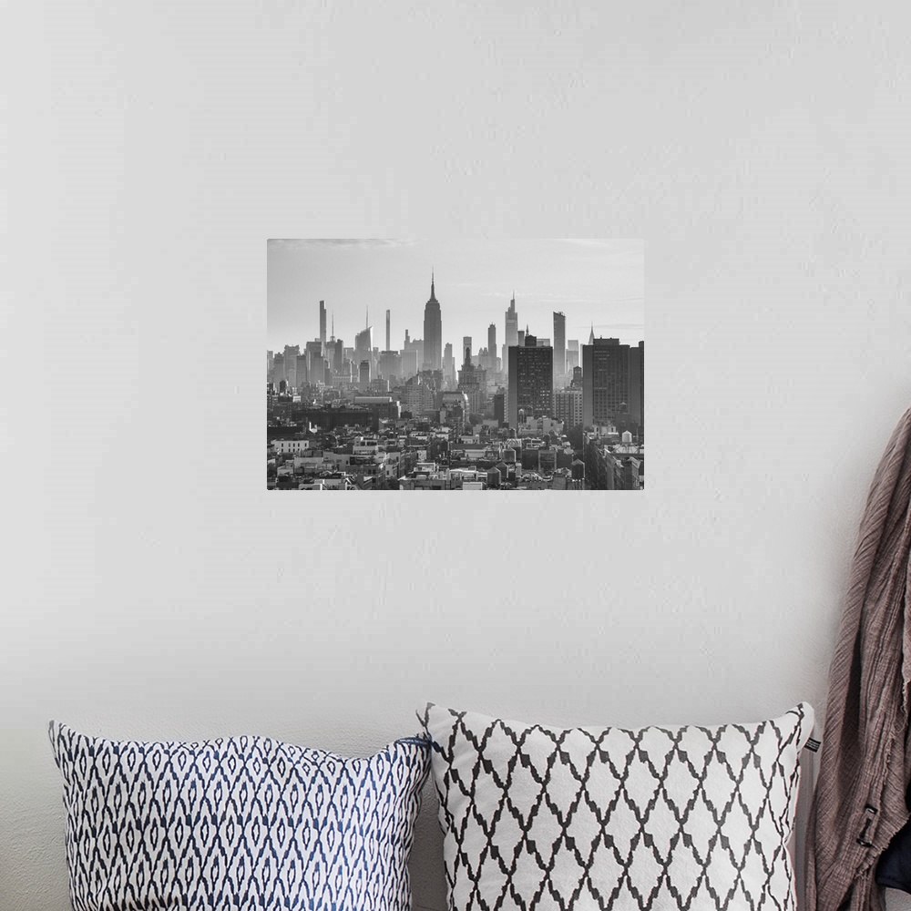 A bohemian room featuring Empire State Building from Soho, Manhattan, New York City, USA