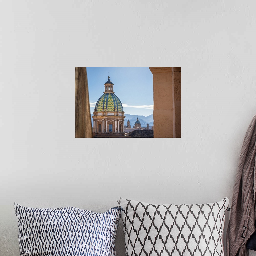 A bohemian room featuring europe, Italy, Sicily. Palermo, Santa Caterina and cathedral