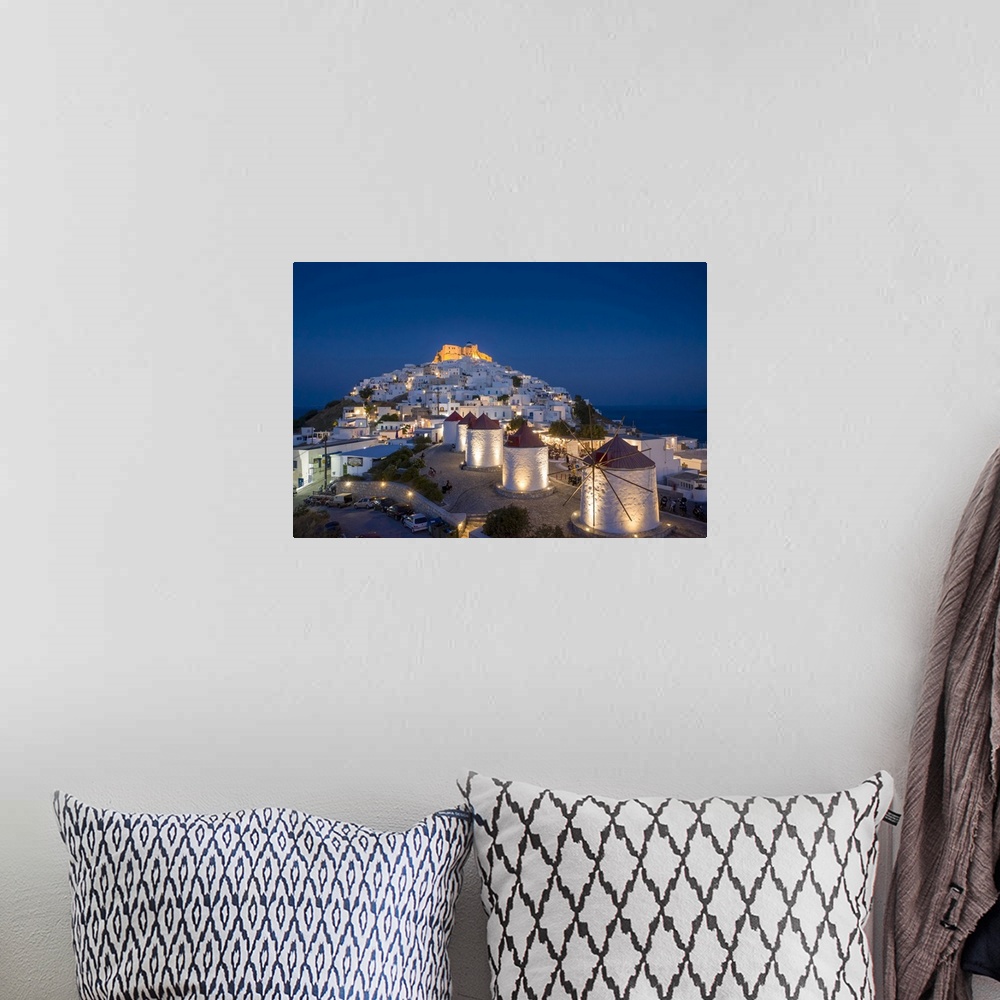 A bohemian room featuring Greece, Dodecanese Islands, Astypalaia, Chora Astypalaia (Astypalaia Town).