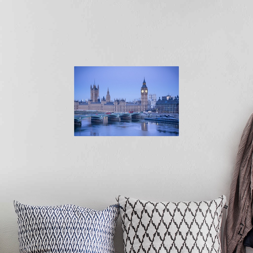 A bohemian room featuring Houses of Parliament, London, England, UK