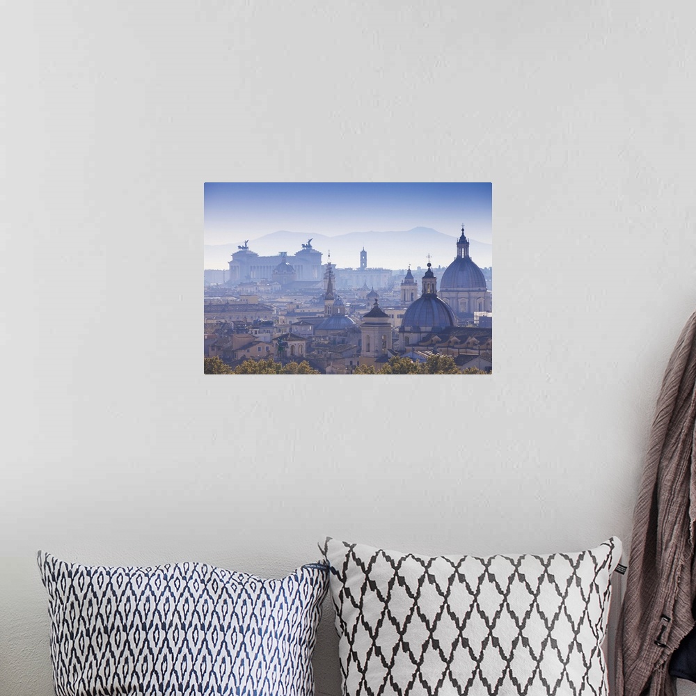 A bohemian room featuring Italy, Lazio, Rome, View looking towards Vittorio Emanuele II Monument