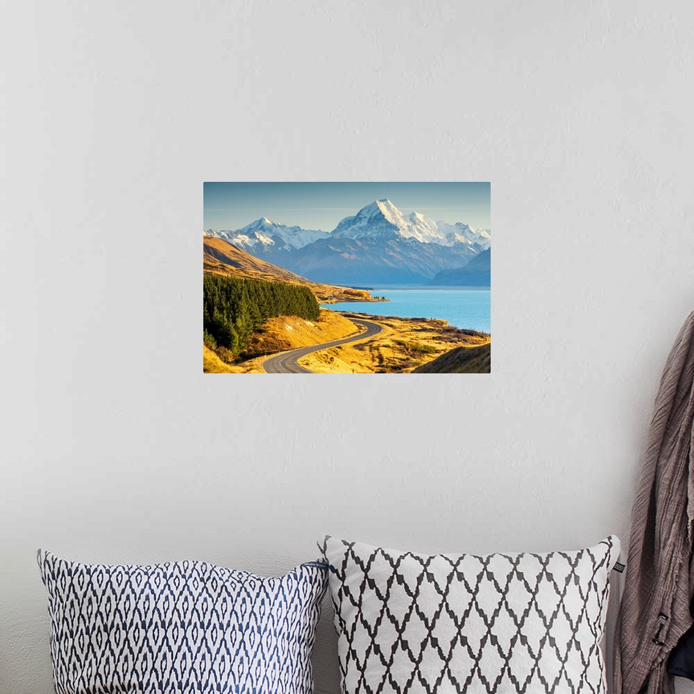 A bohemian room featuring Mt. Cook And Lake Pukaki, Pete's Lookout, New Zealand