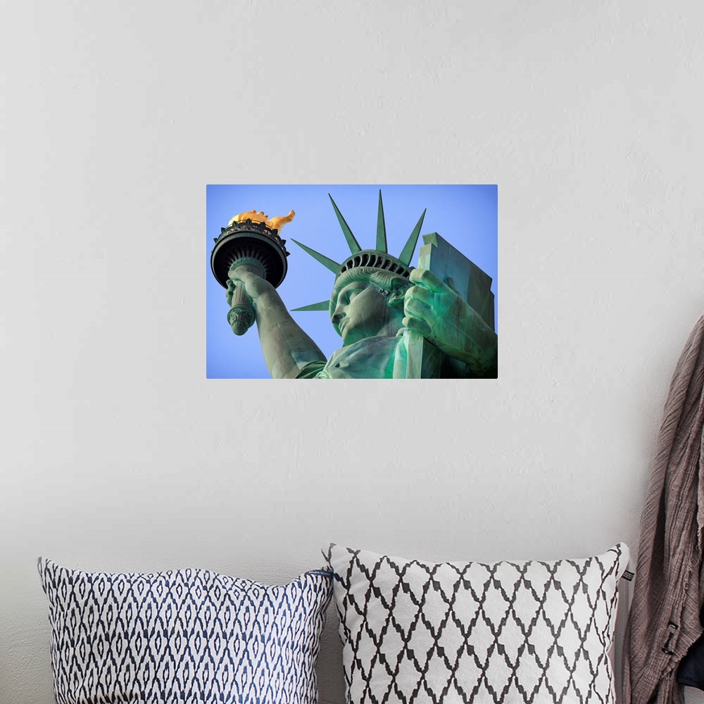 A bohemian room featuring USA, New York, New York City, Statue of Liberty National Monument.