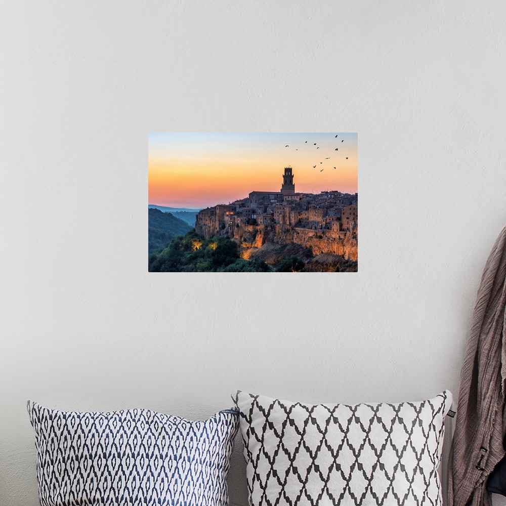 A bohemian room featuring Pitigliano, Grosseto, Tuscany, Italy, Europe.