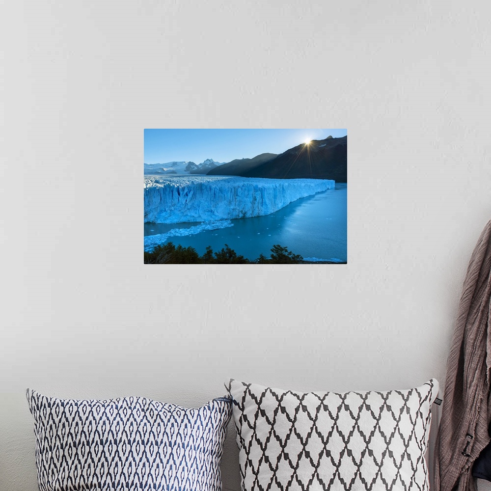 A bohemian room featuring South America, Patagonia, Argentina, Los Glaciares National Park, Perito Moreno glacier