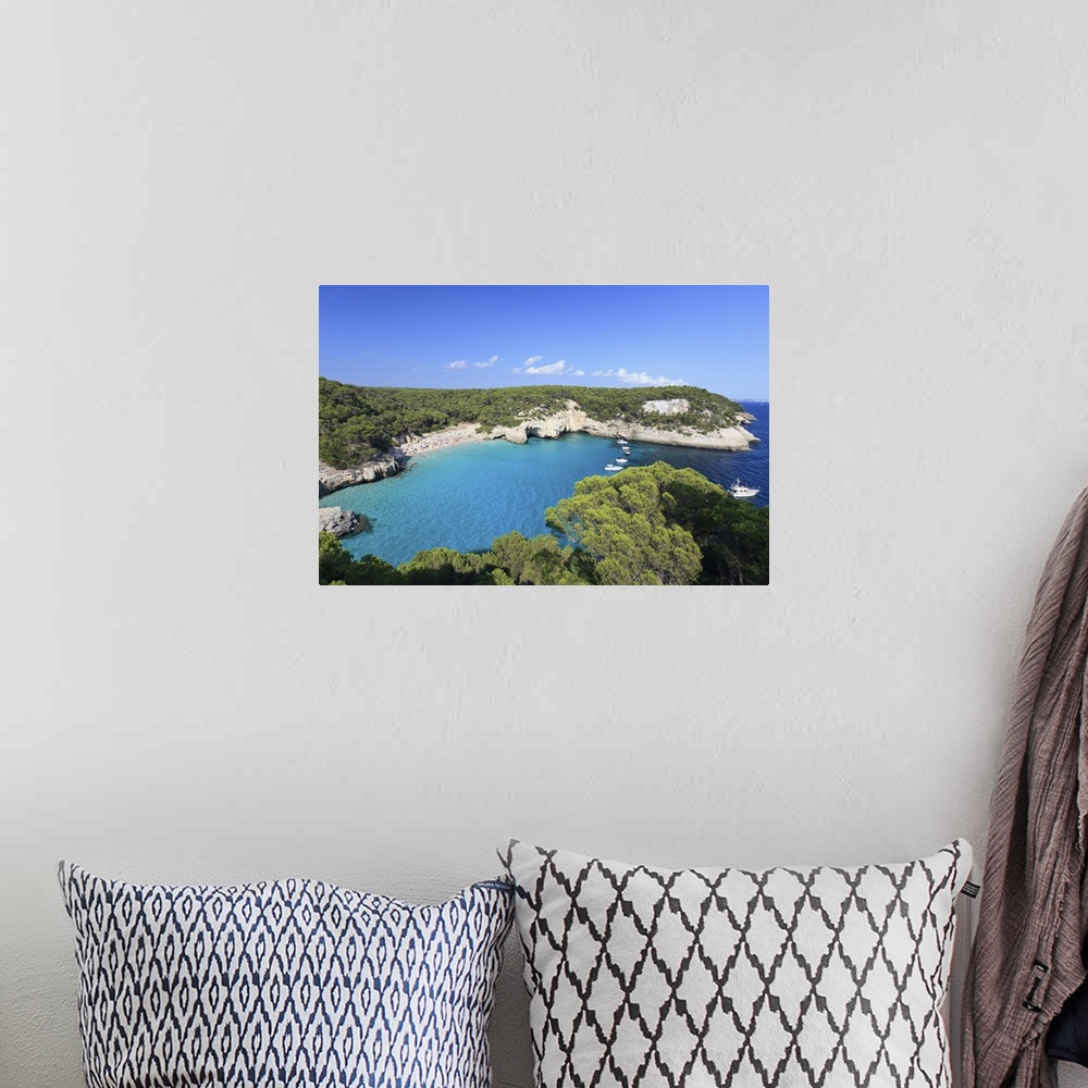 A bohemian room featuring Spain, Balearic Islands, Menorca, Cala Mitjana