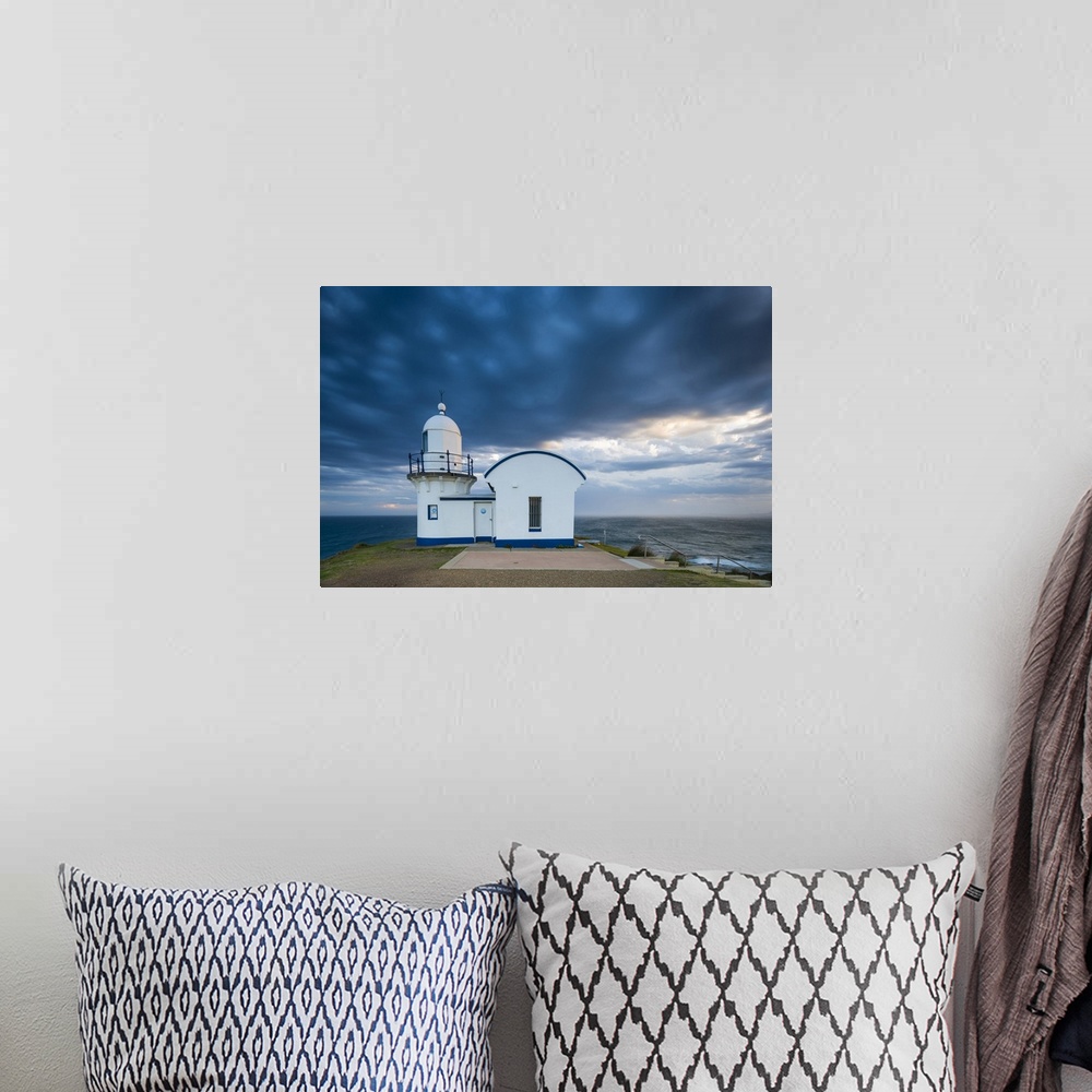 A bohemian room featuring Tacking Point Lighthouse. Port MacQuarie, Mid North Coast, New South Wales, Australia