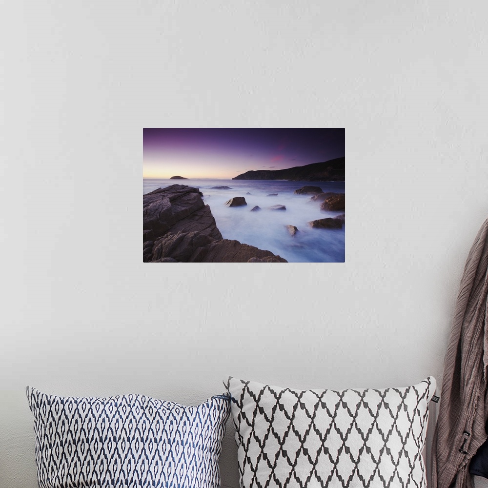 A bohemian room featuring Torndirrup National Park at sunset, Albany, Western Australia, Australia