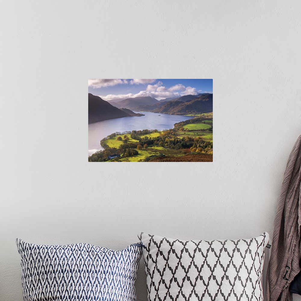A bohemian room featuring Ullswater from Gowbarrow Fell, Lake District National Park, Cumbria, England. Autumn
