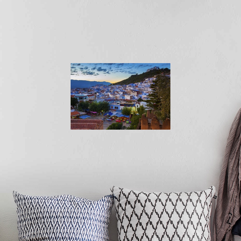 A bohemian room featuring View over Chefchaouen, Morocco, North Africa
