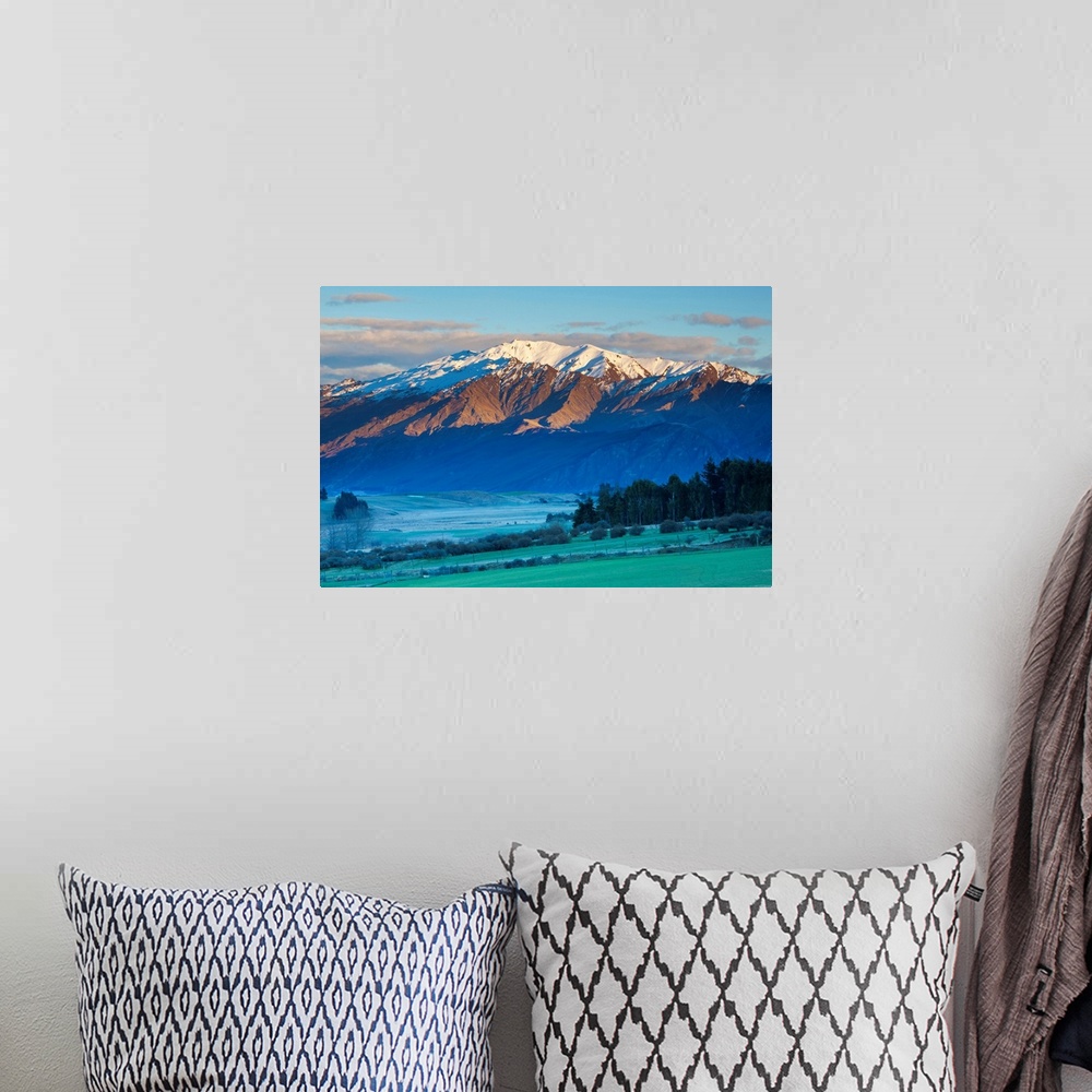 A bohemian room featuring View towards Coronet Peak Ski Field, Queenstown, Central Otago, South Island, New Zealand