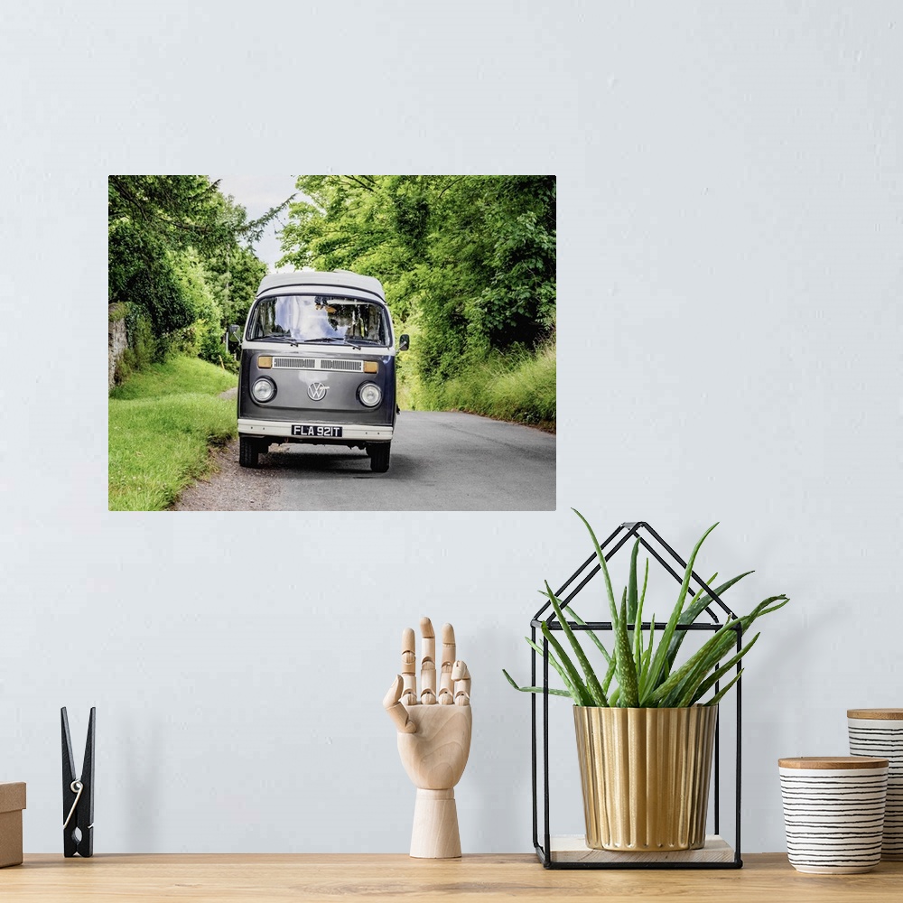 A bohemian room featuring Volkswagen T2 Campervan, Wilmington, Wealden District, East Sussex, England, United Kingdom.