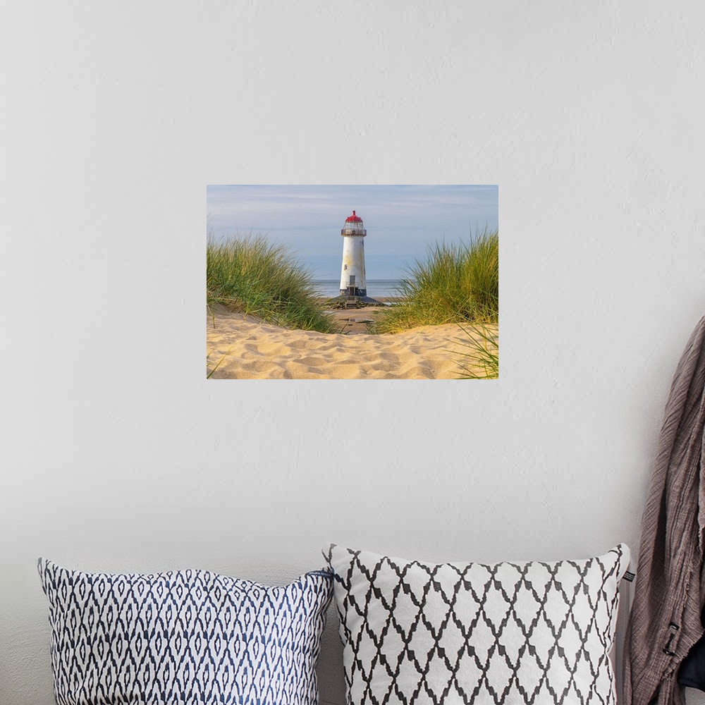 A bohemian room featuring UK, Wales, Flintshire, Talacre, Point of Ayr, Talacre Beach, Point of Ayr Lighthouse or Talacre L...