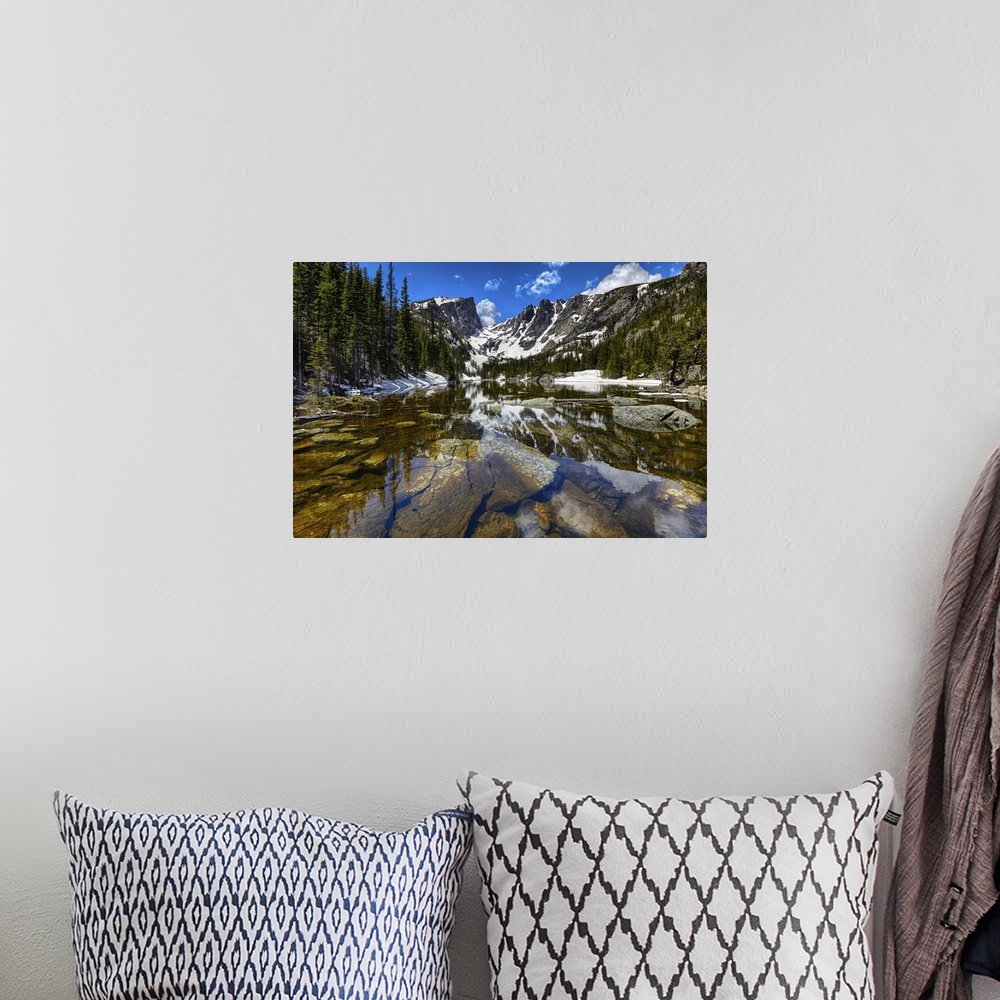 A bohemian room featuring Rocky Mountain National Park, Colorado - Dream Lake