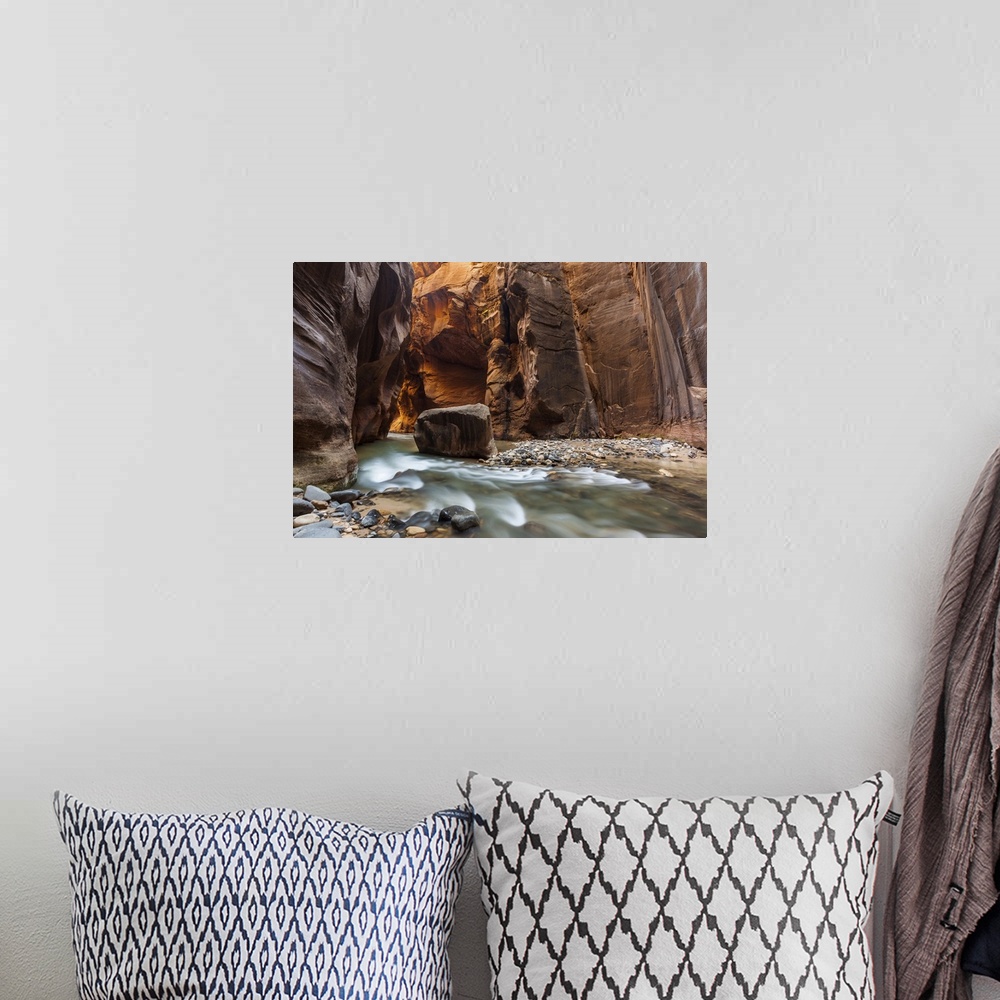 A bohemian room featuring Zion National Park, Utah - The Narrows Trail