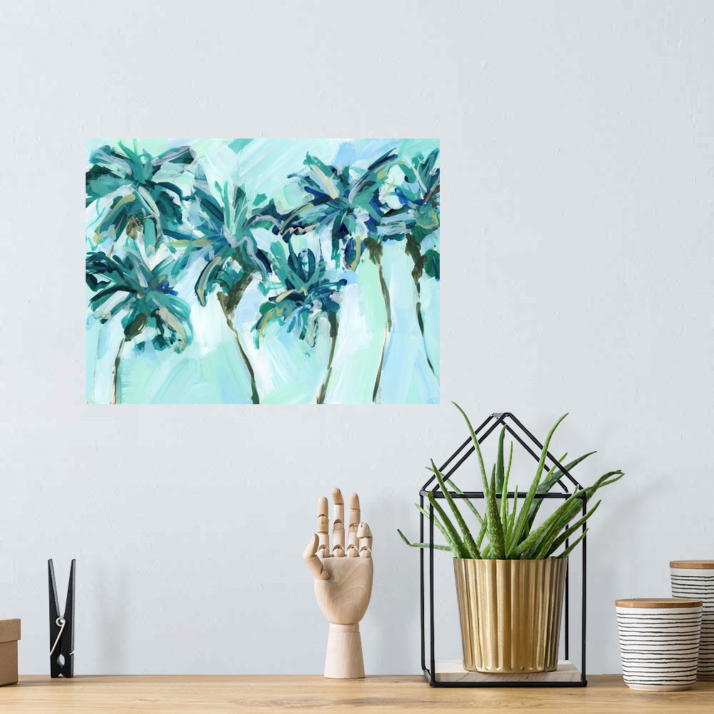 A bohemian room featuring Bright Palms 2
